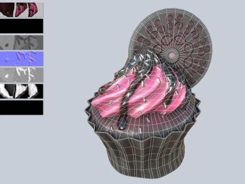 Cupcake collection 3D Model