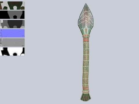 Mayan weapon 3D Model