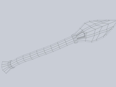 Mayan weapon 3D Model