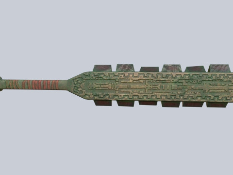 Mayan weapon 3D Model