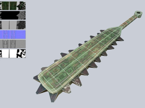 Mayan weapon 3D Model