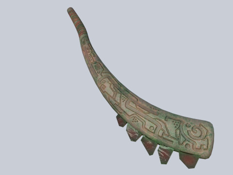 Mayan weapon 3D Model