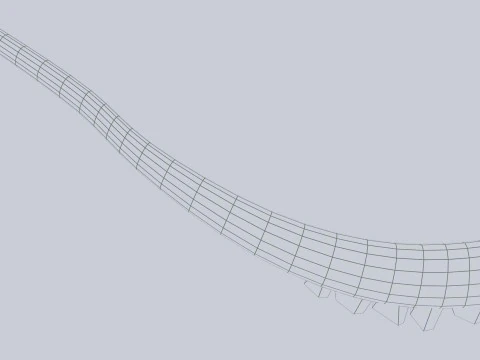 Maya-Waffe 3D Modell