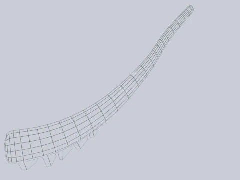 Maya-Waffe 3D Modell