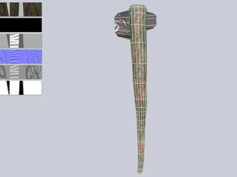 Mayan weapon 3D Model