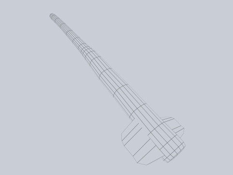 Mayan weapon Modèle 3D