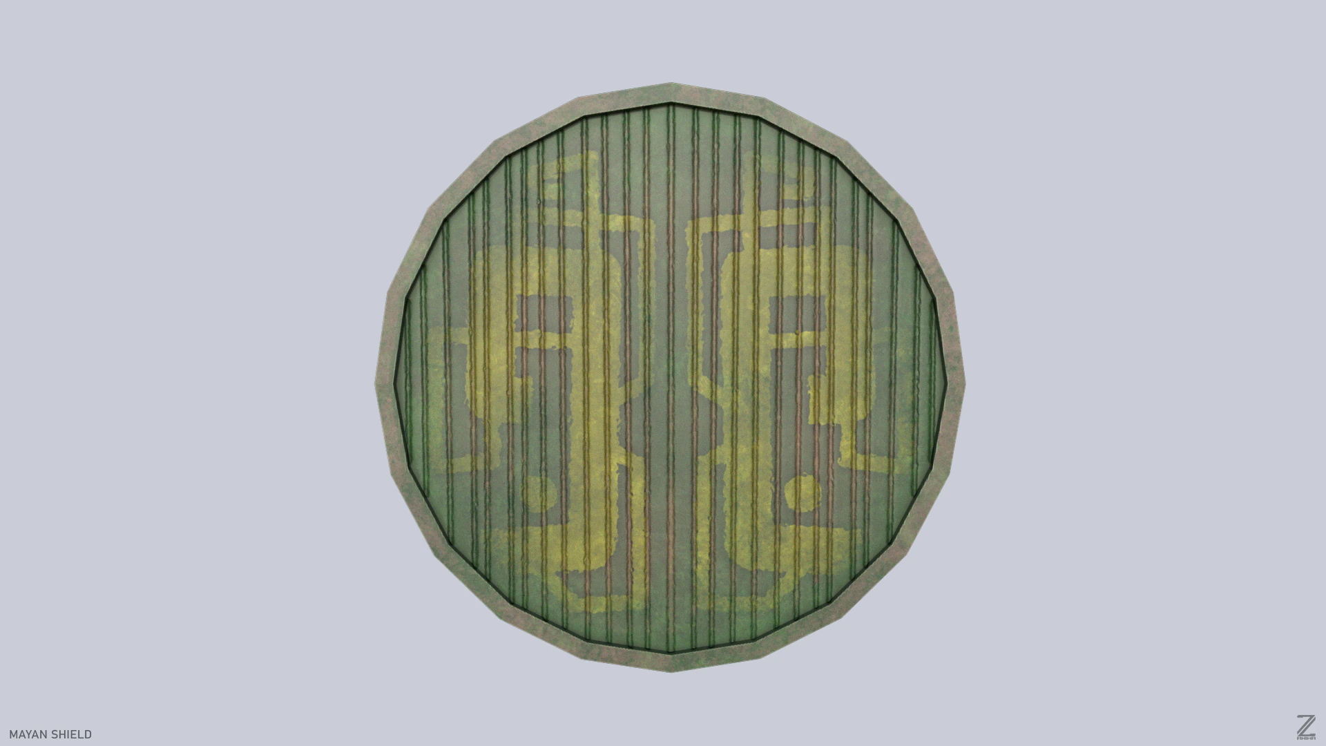 Escudo maia Modelo 3D .c4d .max .obj .3ds .fbx .stl .blend 