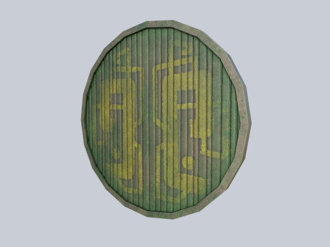 Mayan shield 3D Model