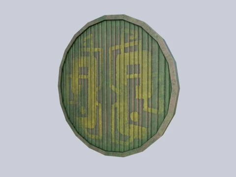 Escudo maia Modelo 3D