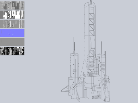 Futuristic building 3D Model