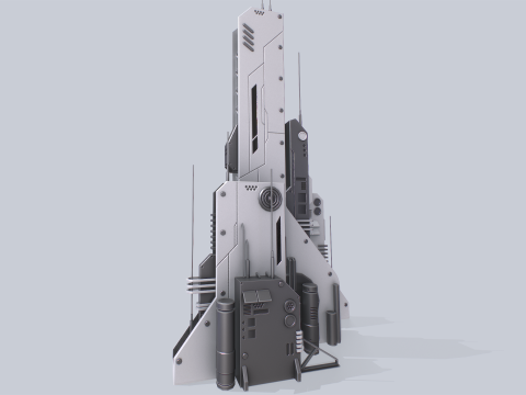 Futuristic building 3D Model