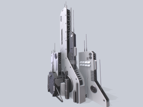 Futuristic building 3D Model