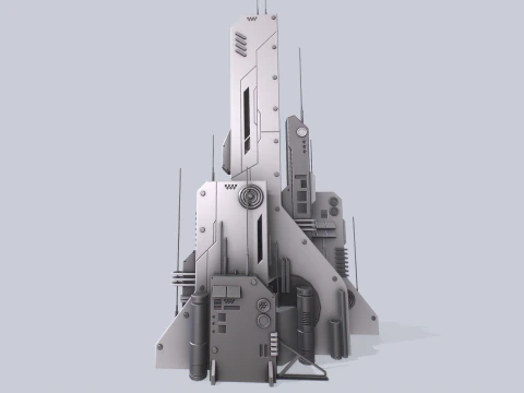 Futuristic building 3D Model