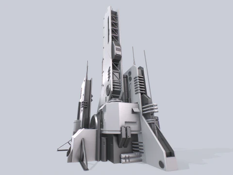 Futuristic building 3D Model