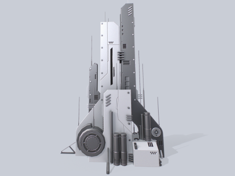 Futuristic building 3Dモデル