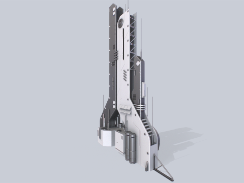 Futuristic building 3Dモデル