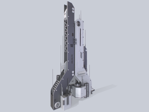 Futuristic building 3Dモデル