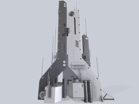 Futuristic building 3Dモデル