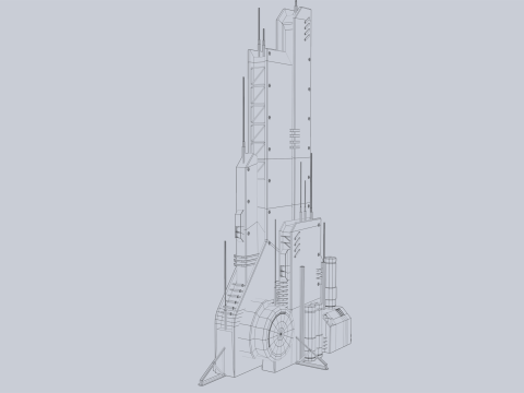 Futuristic building 3Dモデル