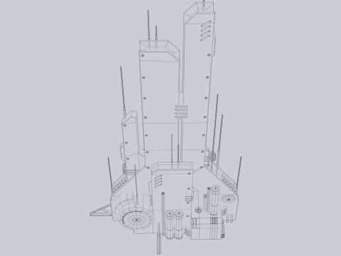 Futuristic building 3Dモデル