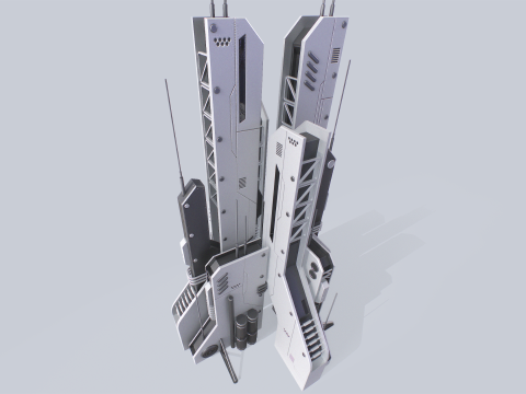 Futuristic building 3D Model