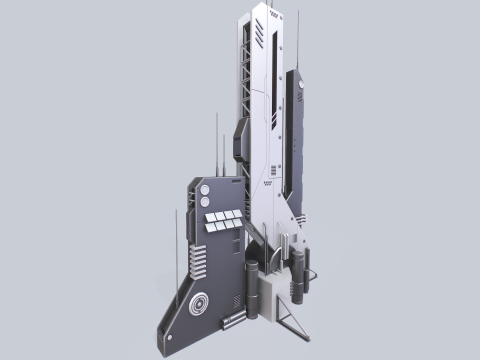 Futuristic building Modèle 3D