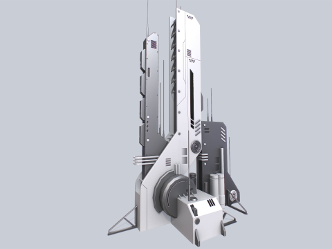 Futuristic building Modèle 3D