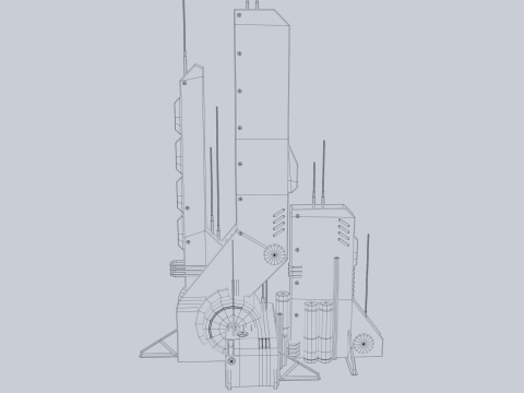 Futuristic building Modèle 3D