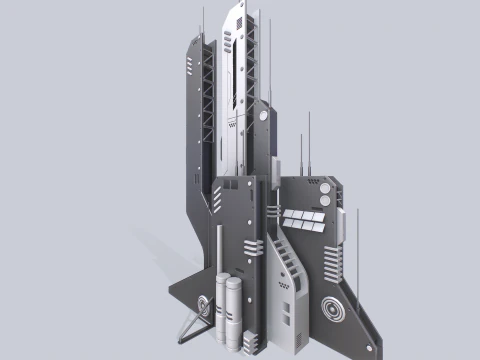 Futuristic building 3D Model