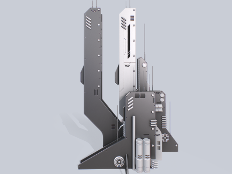 Futuristic building 3D Model
