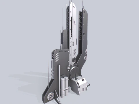 Futuristic building 3D Model