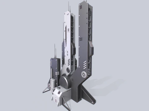 Futuristic building 3D Model