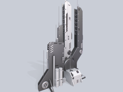 Futuristic building 3D Model