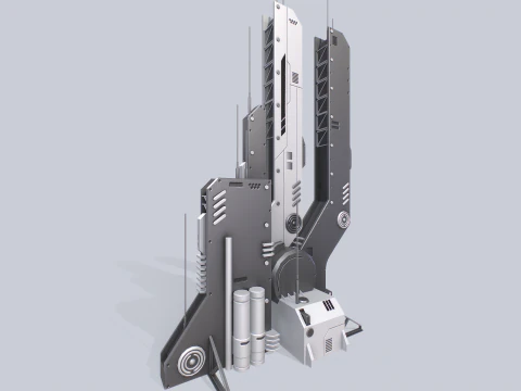 Futuristic building 3D Model