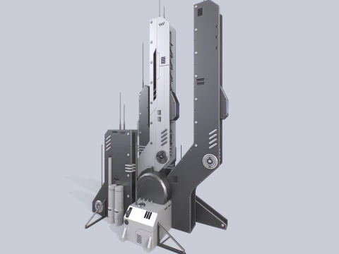 Futuristic building 3D Model