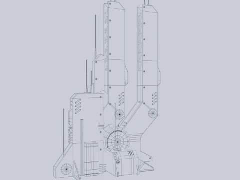 Futuristic building 3D Model
