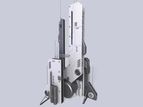 Futurystyczny budynek Model 3D