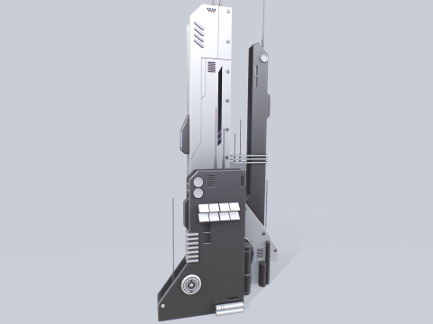 Futuristic building 3D Model