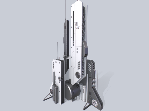 Futuristic building 3D Model