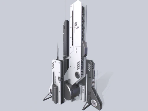 Futurystyczny budynek Model 3D