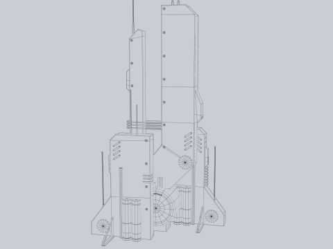 Futuristic building 3D Model