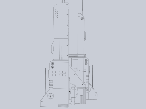 Futuristic building 3D Model