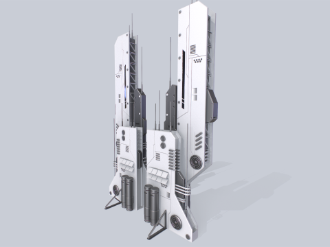 Futuristic building 3D Model