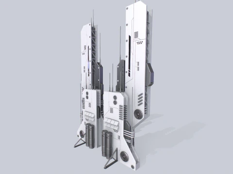 Futuristic building 3D Model