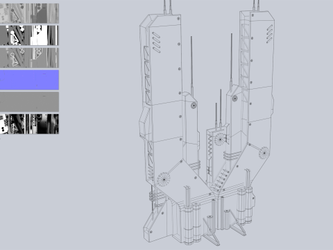 Futuristic building 3D Model