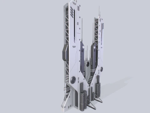 Futuristic building 3D Model