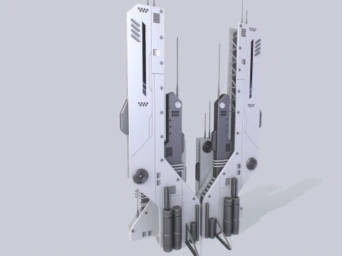 Futuristic building 3D Model