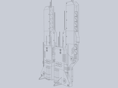 Futuristic building 3D Model