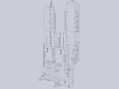 Futuristic building 3D Model