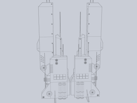 Futuristic building 3D Model